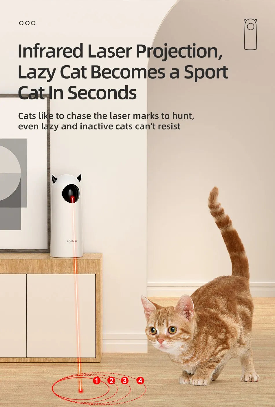 North Hound Co. Interactive LED Laser Pet Toy