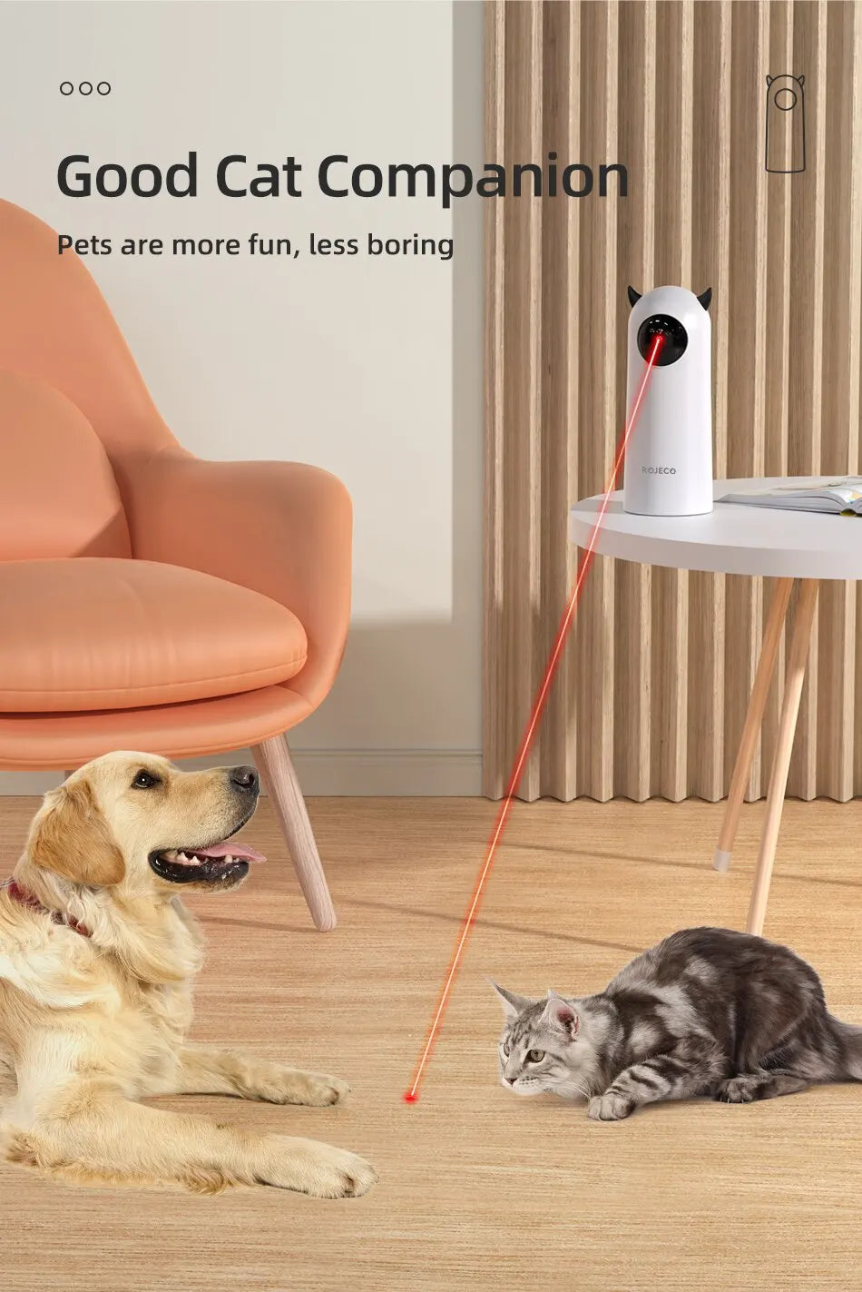 North Hound Co. Interactive LED Laser Pet Toy